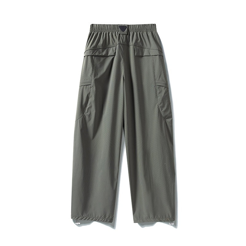 Herren Tech-Cargo-Hose aus wind- und wasserabweisendem Nylon mit elastischem Bund & Multifunktionstaschen Drune