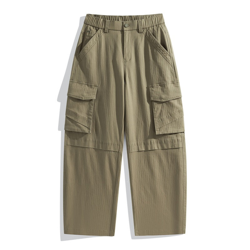 Herren Relaxed-Cargo-Hose aus leichtem Ripstop mit großen Klapp- und Stautaschen Drune