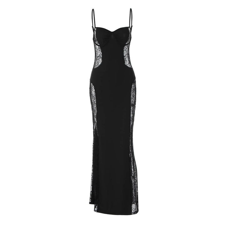 Damen Elegantes Spitzenkleid mit geschmeidiger Passform und verführerischem Design Drune