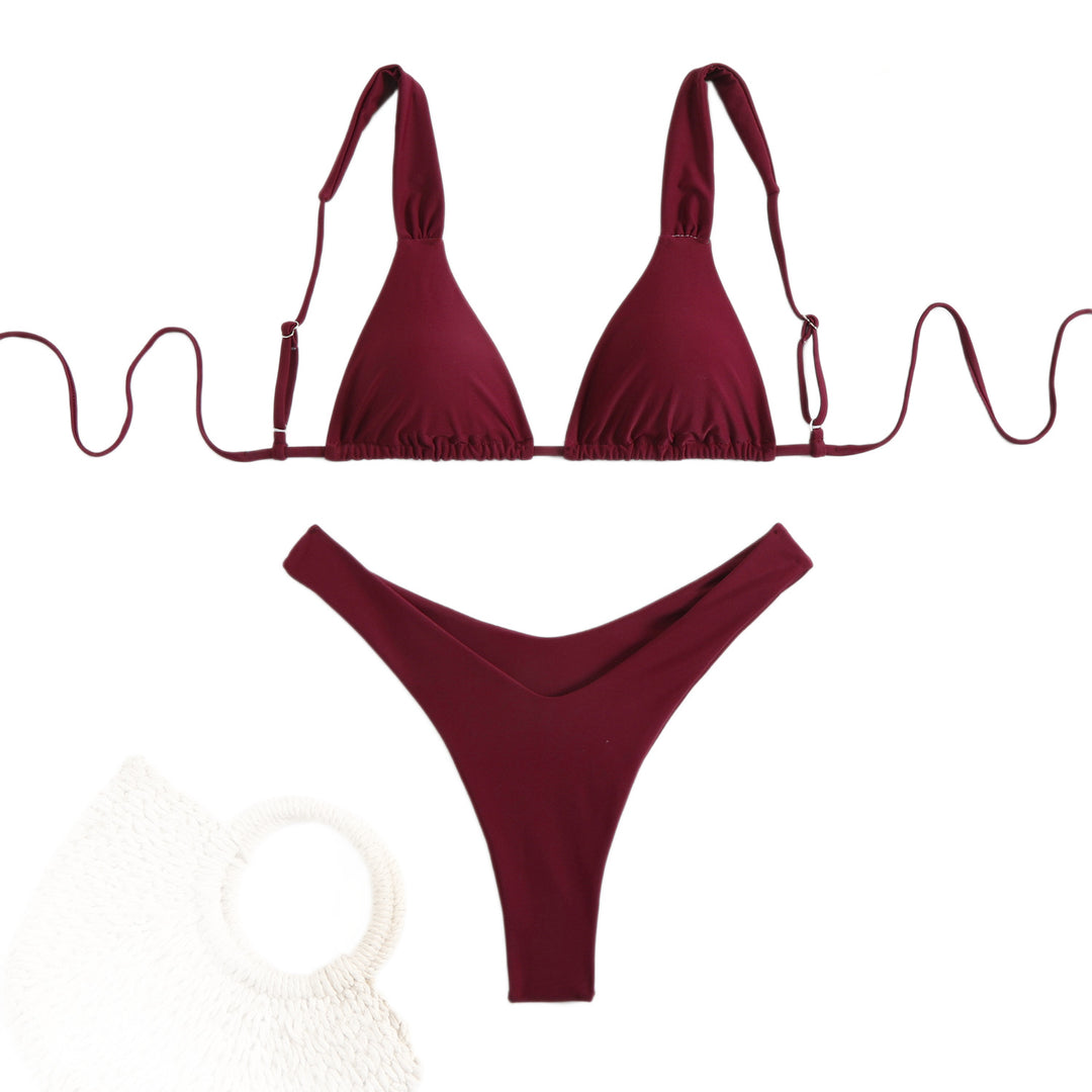 Damen Blumenmuster Bikini Set Drune