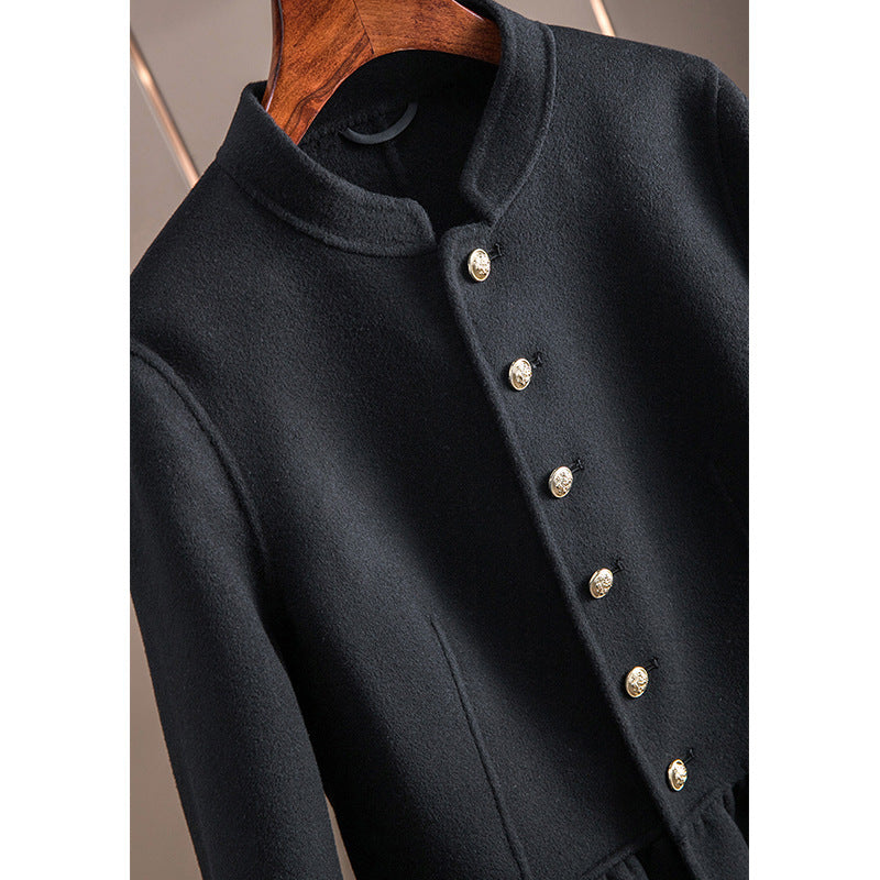 Damen Modische Blazerjacke mit peplum Schnitt Drune