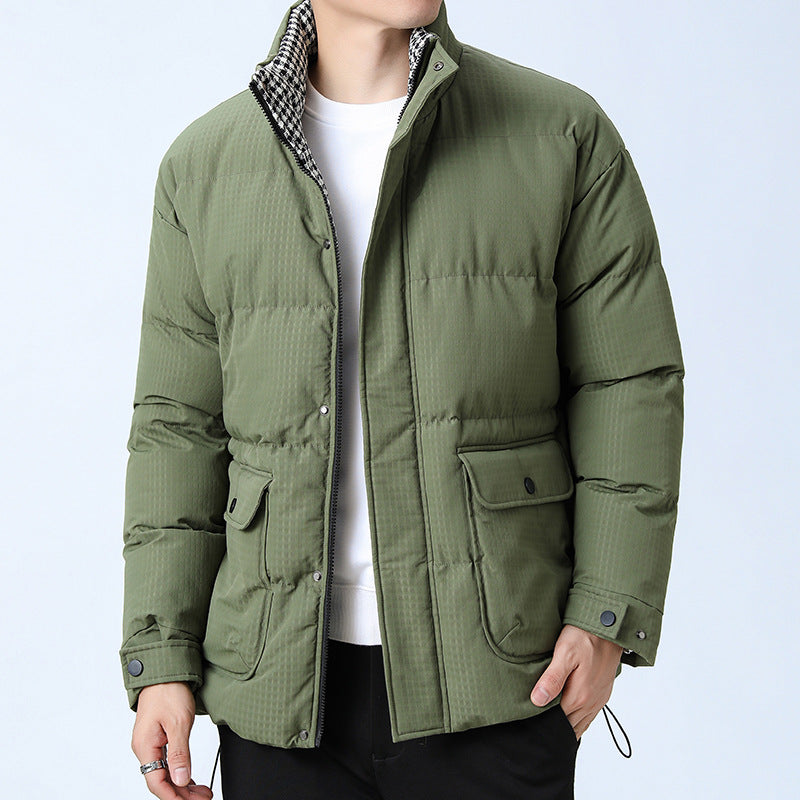 Herren Steppjacke mit hohem Kragen Drune