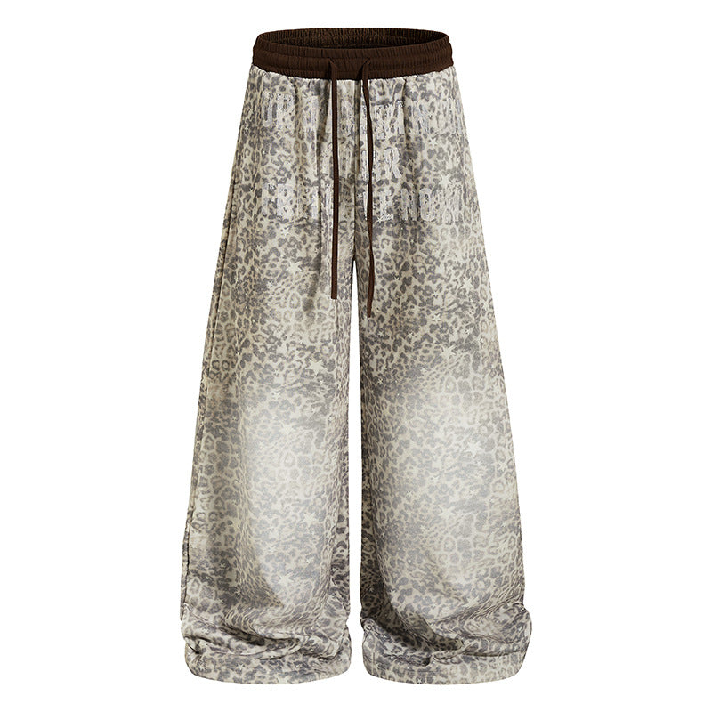 Damen Weite Palazzo-Loungehose mit Tunnelzugbund und elastischem Komfortbund Drune