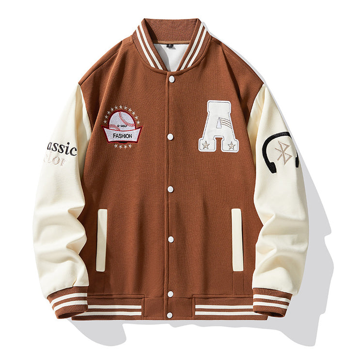 Herren Moderne Collegejacke Drune