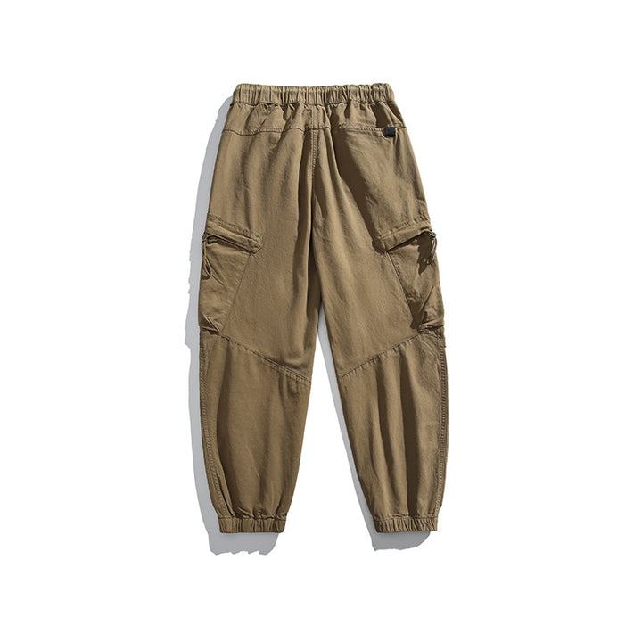 Herren Loose‑Fit Utility‑Cargohose mit Tunnelzugbund, Kniepaneelen und großen Klappentaschen Drune