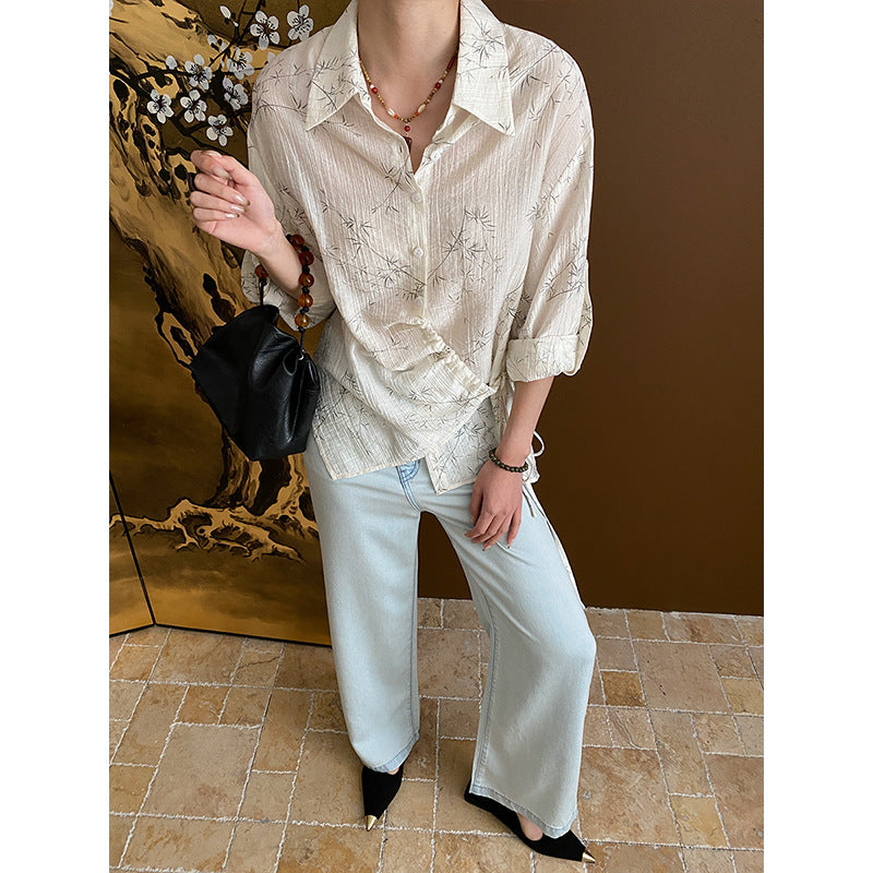 Damen weite Jeans mit hoher Taille und lässigem Schnitt Drune