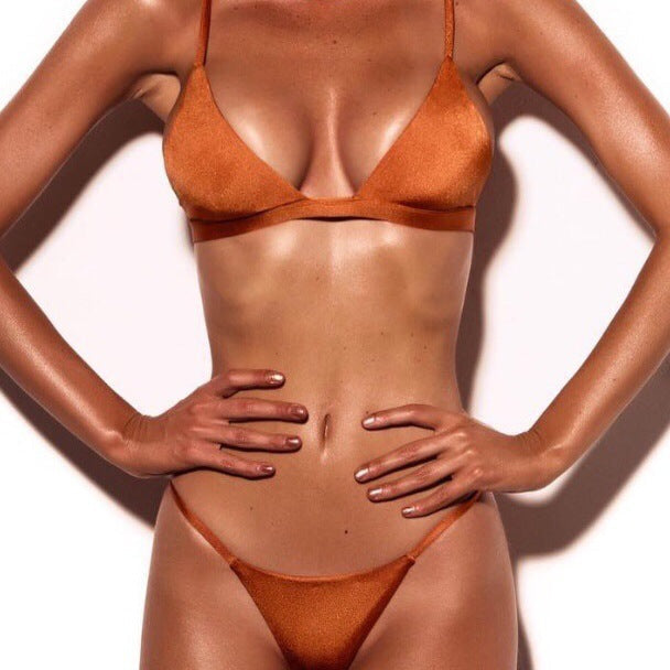 Damen Minimalistisches Triangel-Bikini Drune