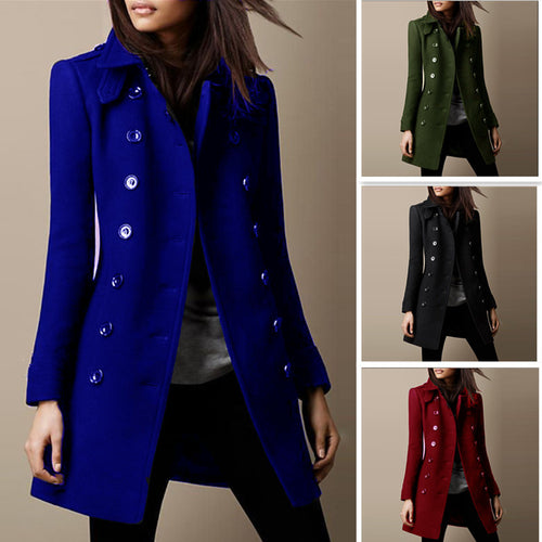 Damen Elegante und stilvolle Wollschnittejacke Drune