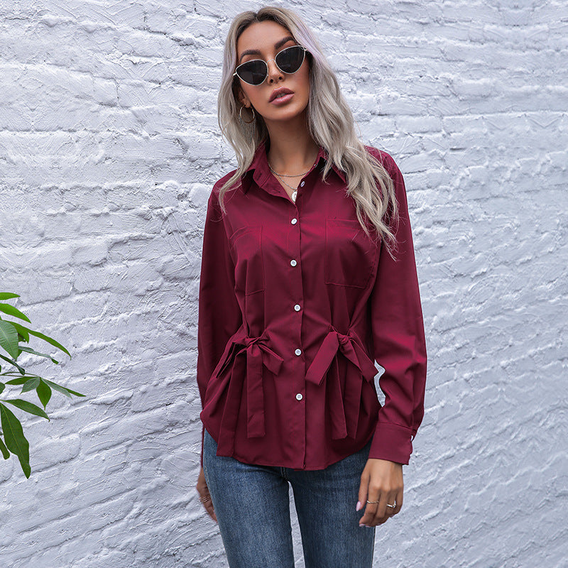 Damen Elegante Bluse mit Taillierung Drune