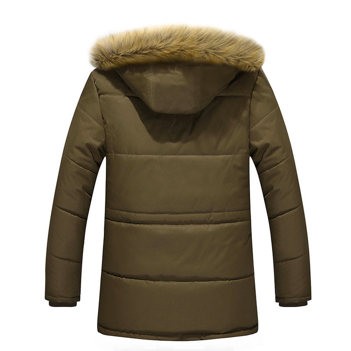 Herren Thermo-Fieldparka mit gesteppter Außenlage, Teddyplüsch-Innenfutter und abnehmbarer Kunstfellkapuze Drune