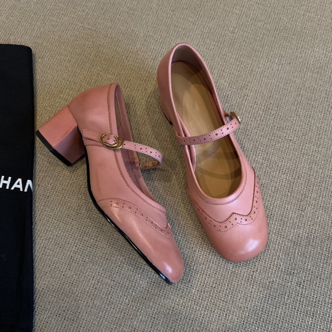 Damen Mary Jane Absatzschuhe Drune