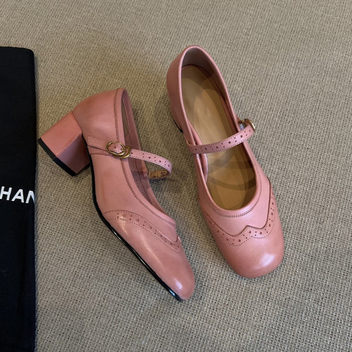 Damen Mary Jane Absatzschuhe Drune