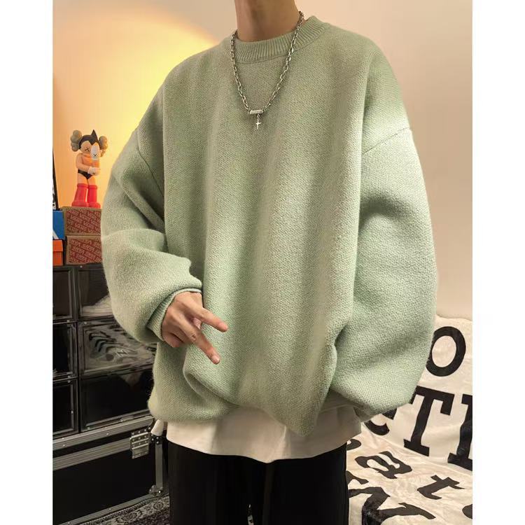Herren Lässiger Oversized Pullover Drune