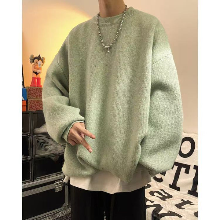 Herren Lässiger Oversized Pullover Drune