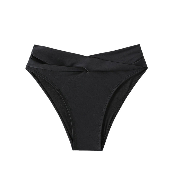 Damen Hochtaillierte Badehose mit eleganter Raffung Drune