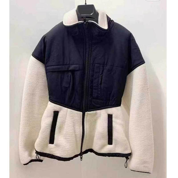 Damen modische Übergangsjacke mit hochgeschlossenem Kragen und praktischen Taschen Drune