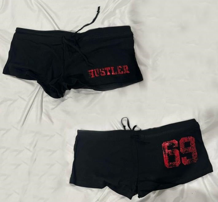Damen Sportliche Shorts mit modischem Zebra-Muster Drune