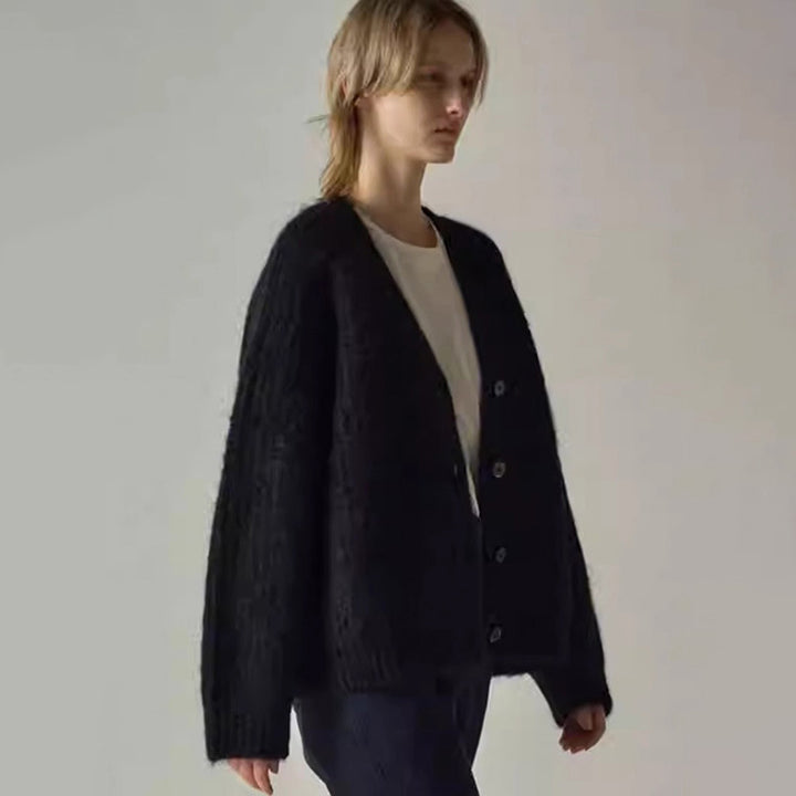 Damen Kuschelige Strickjacke Drune