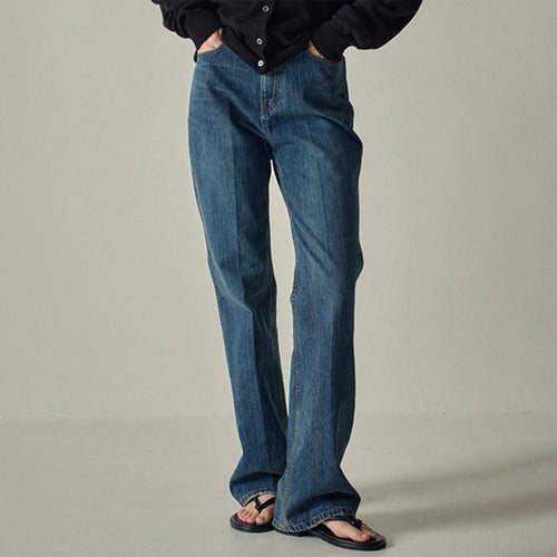 Damen stilvolle flared Jeans Drune