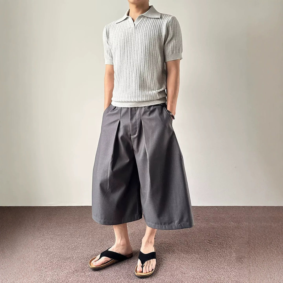 Herren modische Strick-Polo mit Grafiken Drune