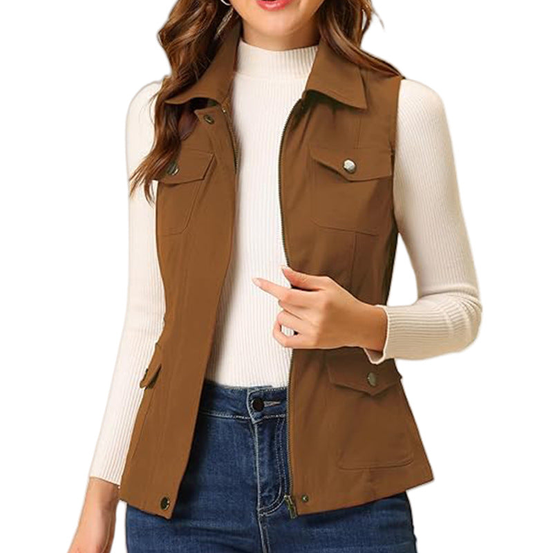 Damen Outdoor-Weste mit praktischen Taschen Drune