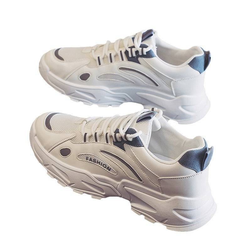 Damen Sportliche Sneakers mit atmungsaktiven Mesh-Einsätzen und markanter Sohlenkonstruktion Drune