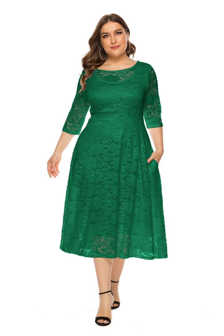 Drune | Damen Kleid "Liv" | Chiffon | Regular Fit, Leichter Stretch | Maxilänge