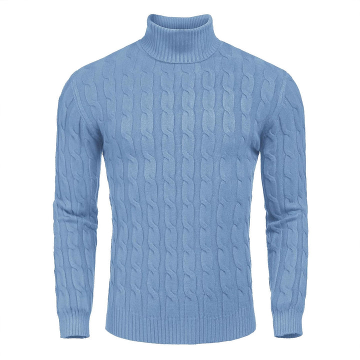Herren Feinstrickpullover mit hohem Kragen