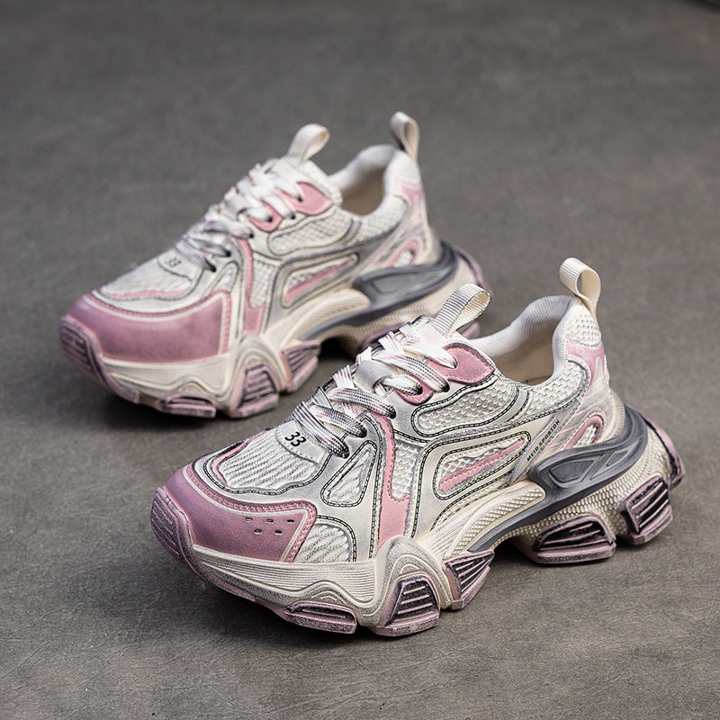 Damen Sportliche Chunky Sneakers mit atmungsaktiver Oberflächenstruktur und innovativer Sohlentechnologie Drune