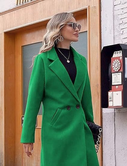 Damen Eleganter Wollmantel