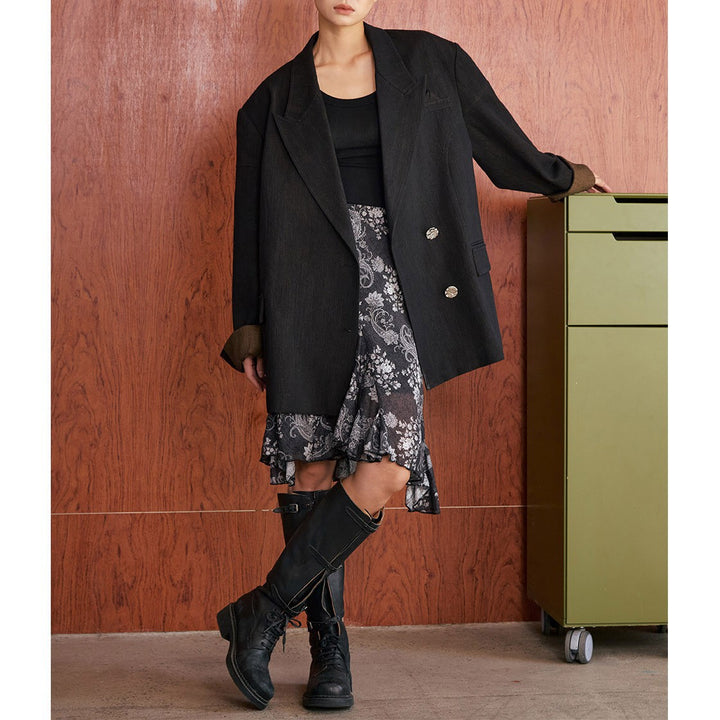 Damen Oversized Blazer aus hochwertigem Stoff Drune