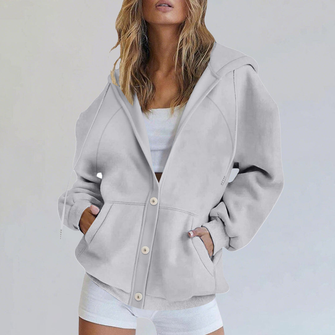 Damen lässige Kapuzenjacke Drune