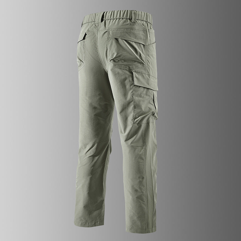Herren Outdoor-Cargohose mit elastischem Bund, vorgeformten Knien und Multifunktions-Taschen Drune