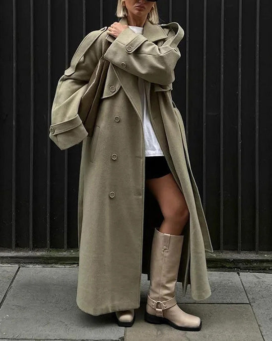 Drune | Fjord Langer Wolltrenchcoat