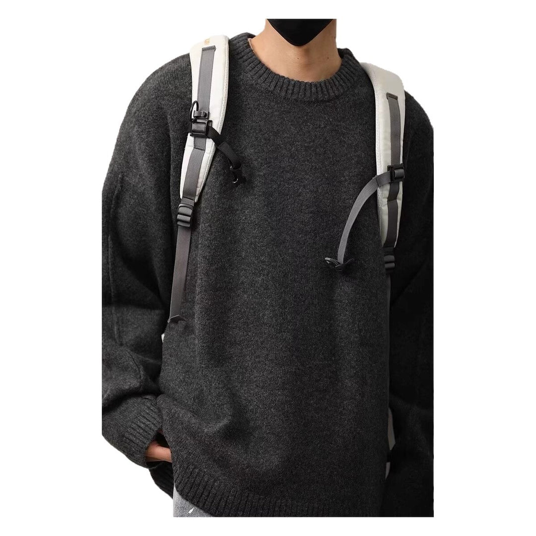 Damen Klassischer Rundhals-Pullover Drune