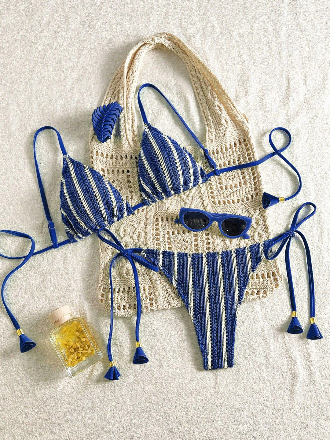Damen Strappy Bikiniset mit verstellbaren Trägern Drune