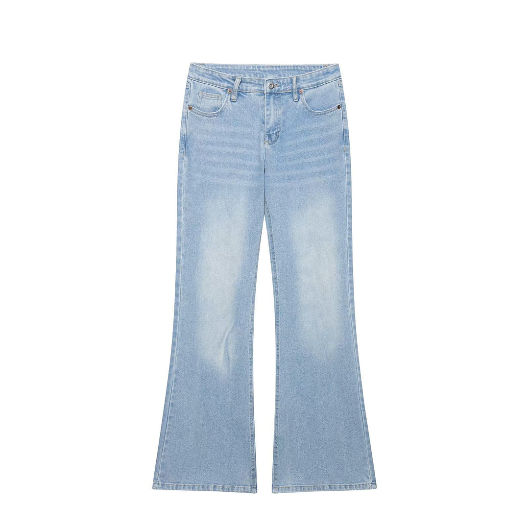 Damen Highwaist Schlagjeans mit weitem Bein und Five‑Pocket‑Design Drune