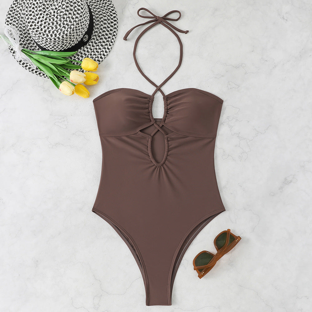 Damen Eleganter Einteiler mit Cut-Out-Design Drune