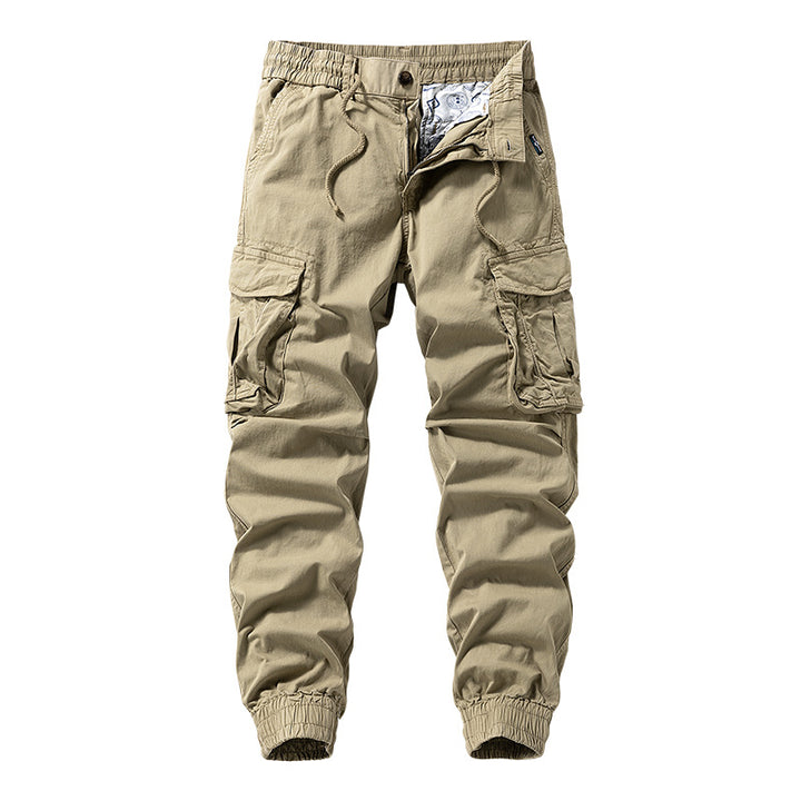 Herren Funktionale Cargo-Jogginghose mit ergonomischen Knieabnähern, Kordelbund und großvolumigen Klappentaschen Drune