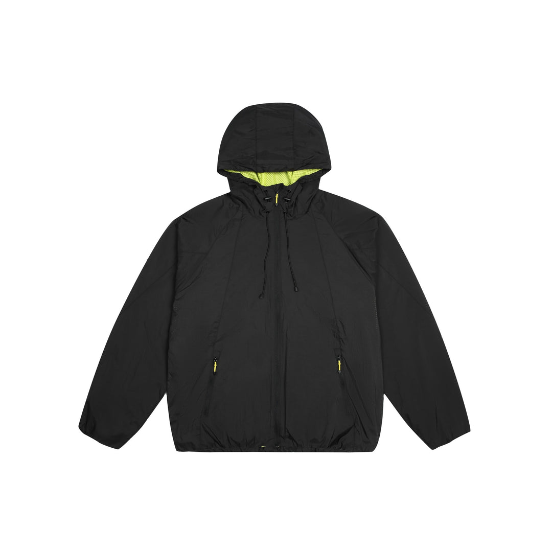 Unisex Leichter Windbreaker mit verstellbarer Kapuze, packbarer Nylonjacke Drune