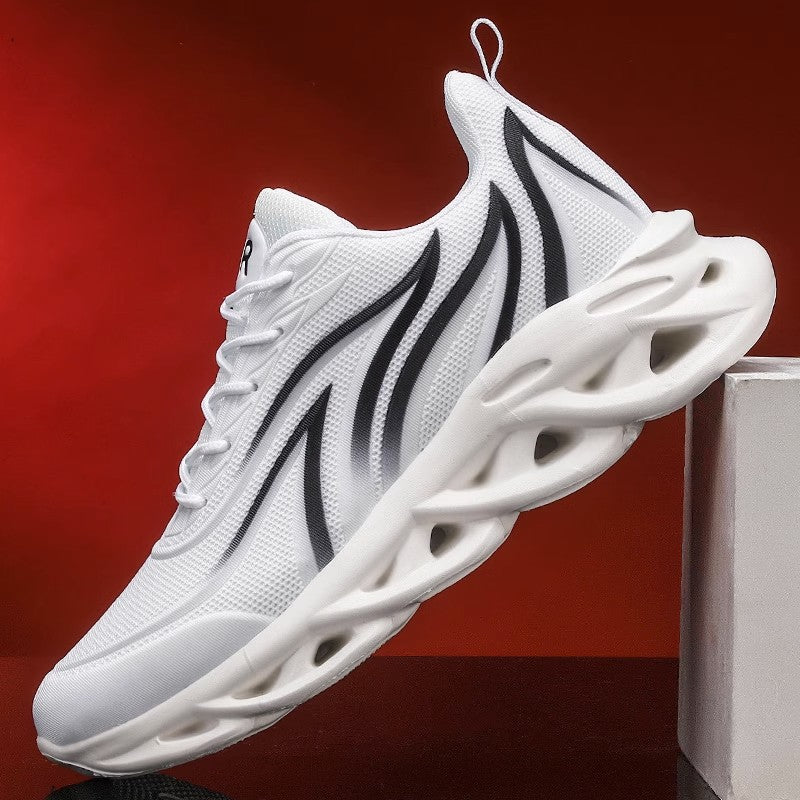 Herren futuristische Wellen-Sohlensneaker mit atmungsaktivem Strickoberteil Drune