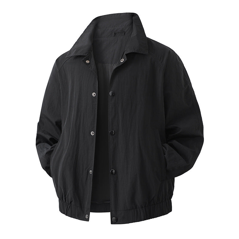Herren Leichte Übergangsjacke mit hohem Kragen Drune