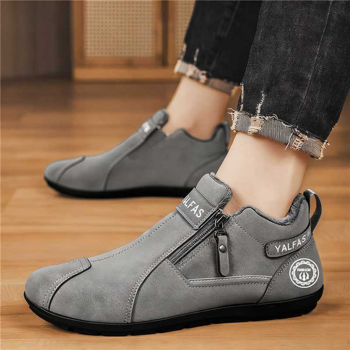 Herren Kurzschaft-Sneaker mit seitlichem Reißverschluss und gepolsterter Komfortsohle Drune