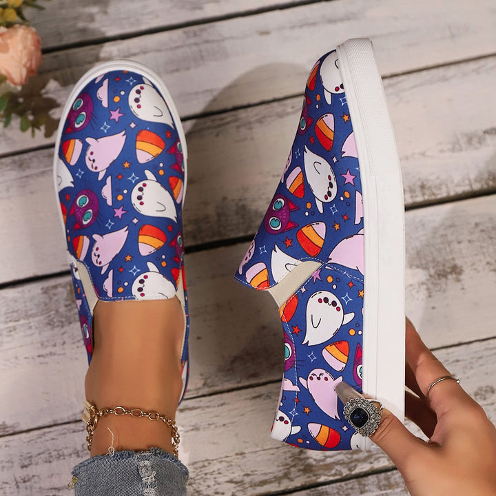 Damen Freizeit-Sneaker mit sportlichem Motiv Drune
