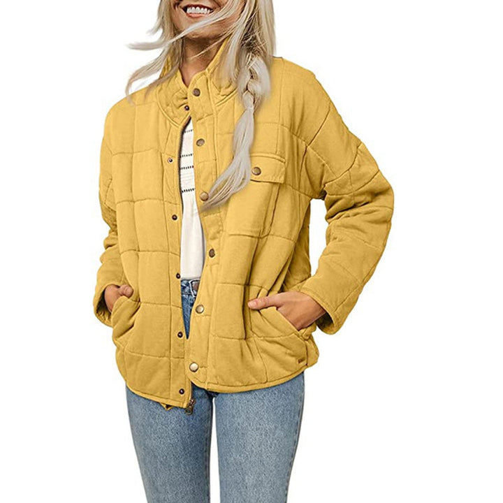 Damen Steppjacke mit dekorativem Knopf Drune