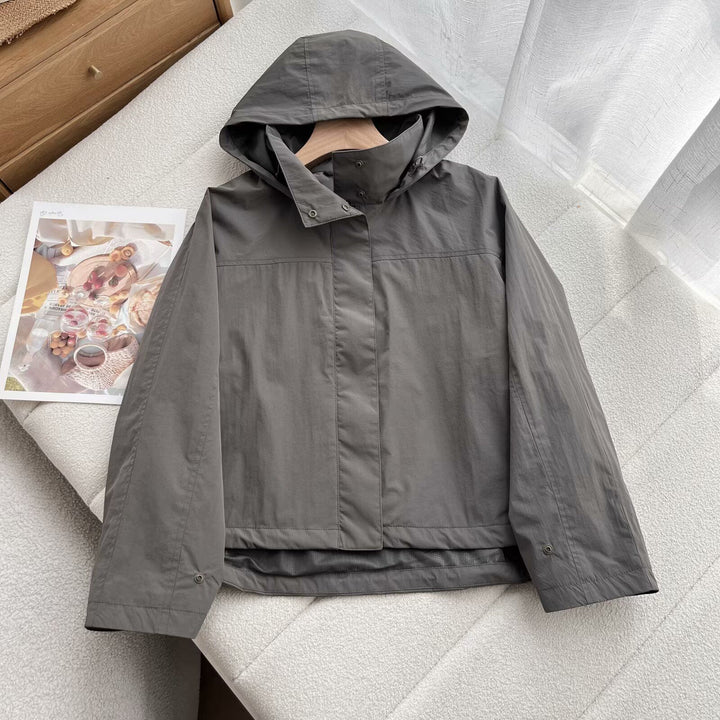Damen Leichte Übergangsjacke mit Kapuze und praktischem Reißverschluss Drune