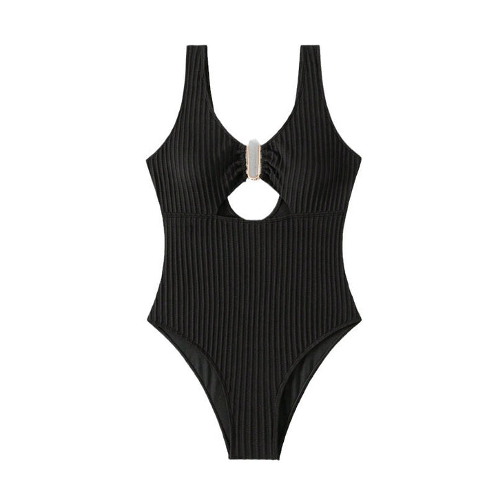 Damen Cut-Out Badeanzug mit elegantem Rippendesign Drune