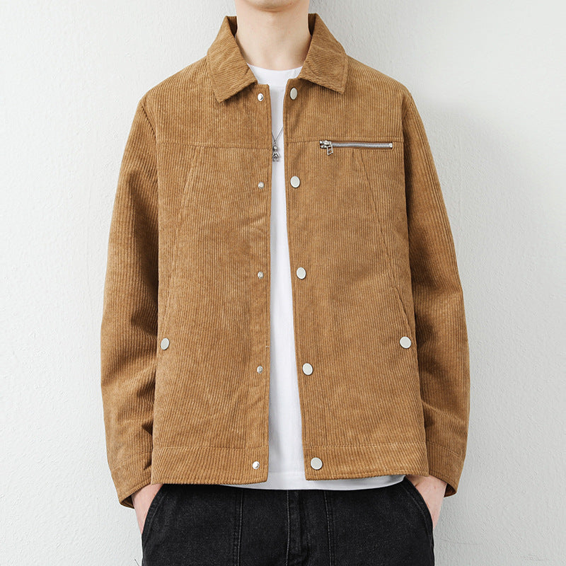 Herren Modische Cordjacke Drune