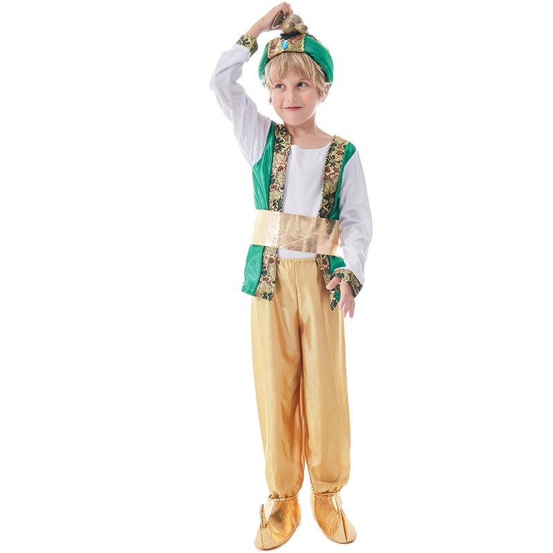 Jungen Märchenkostüm als Zauberer Drune