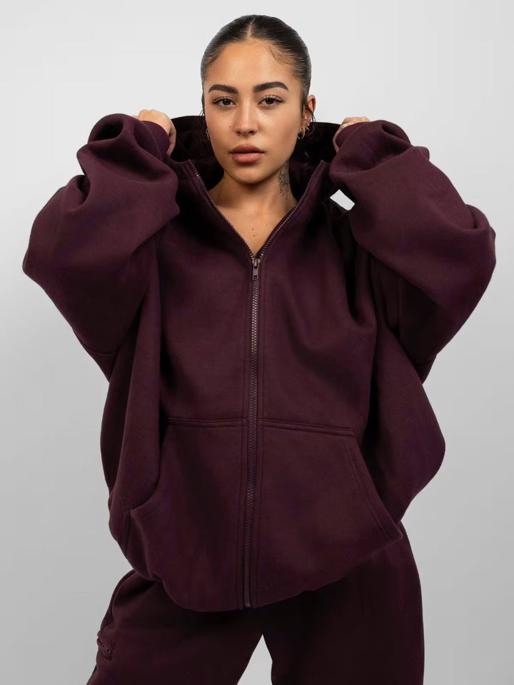 Damen Lässiges Kapuzenpullover und Jogginghose Set Drune